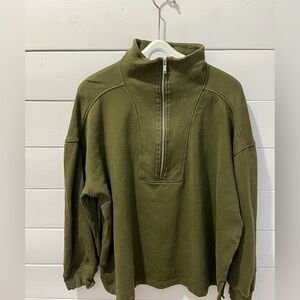 💚 Olive Green Half-Zip Pullover – Old Navy – Size XL💚